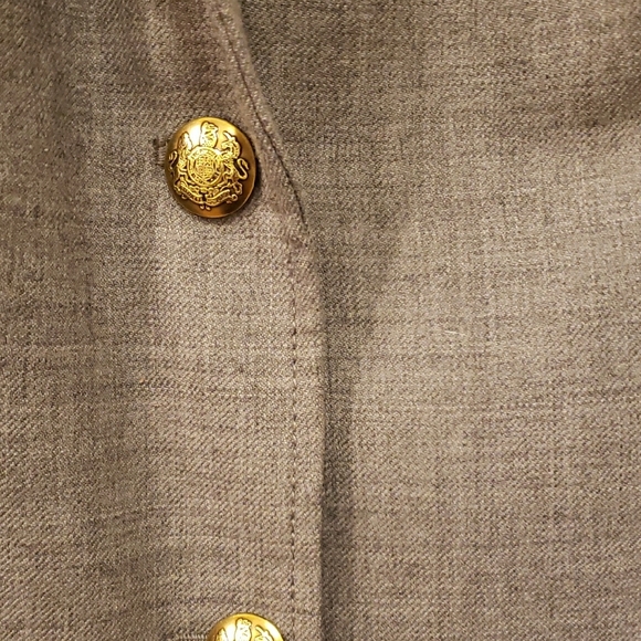 J.Crew Gray Schoolboy Blazer with Gold Buttons - Picture 3 of 5